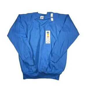 Vintage Deadstock Sweatshirt Teal 90s Blank XL USA K-Mart Tags Extra Large USA